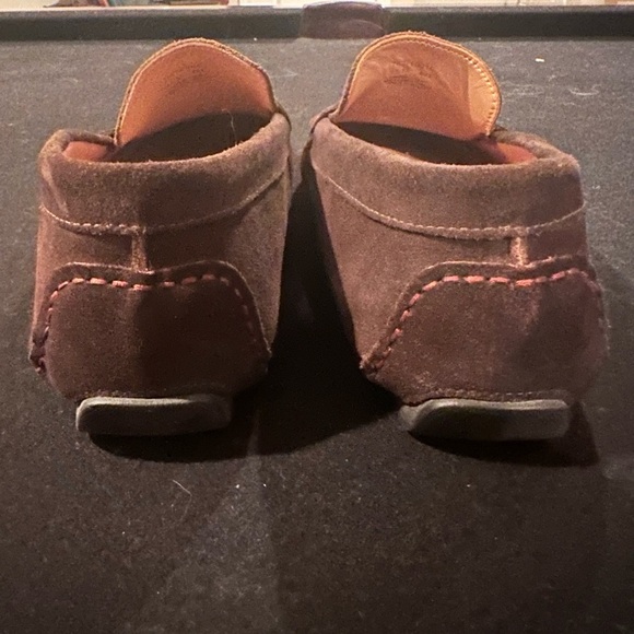 Flag Ltd. Men’s Nappa GloveSoft Brown Leather Slip On Suede Loafers Size 9.5 M - Picture 5 of 7